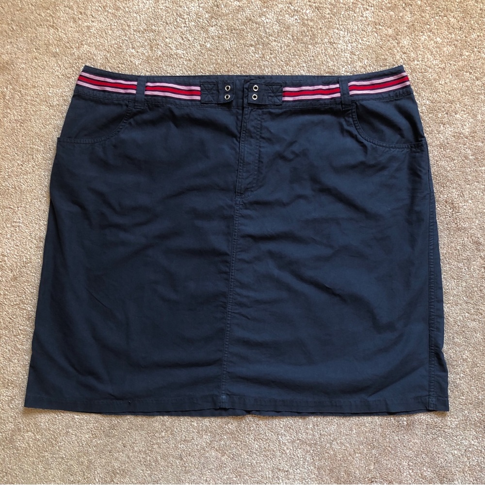 CJ Banks navy blue cargo skirt plus size 24W